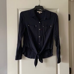Michael Kors Tie Button Up